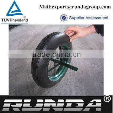 support wheelbarrow solid rubber wheel 14"x4"