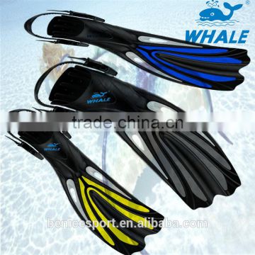 Scuba-diving fin with adjust strap for deeper waters