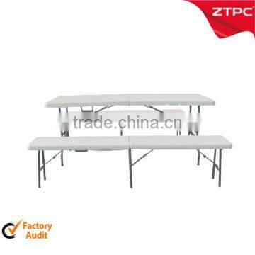 Cheap plastic long narrow folding picnic table