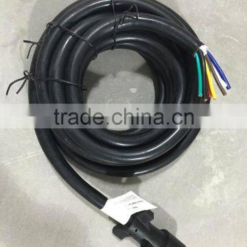 S10333 7 Way Rv Blade Molded Trailer Wire 8' Feet Replacement Cable Cord Harness With Premium Double Prong Connector End Plug photo-4