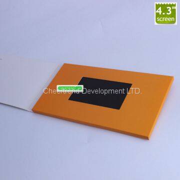 Most Popular Fold Paper Craft 4.3 Inch LCD Video Brochure / Video Greeting Card for Business Gift,advertising,promotion photo-3
