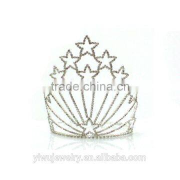 Full Round Princess Rhinestone Pageant Crowns Halo H172-126 photo-2