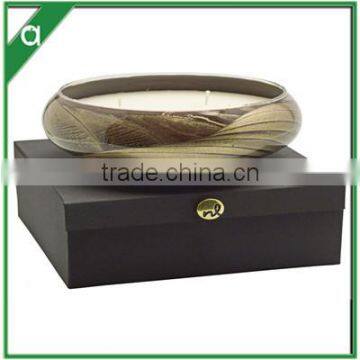 Large With 3-5 Wicks Scented Candle in Glass Painted Bowl With Gift Box photo-2