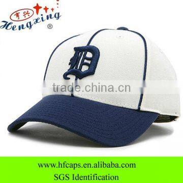 Curved brim baseball hat 3D embroidery custom fitted baseball hat