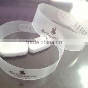 High Quality PVC Frosted Shirt Collar Support ,Neck Collar Band Ptinted LOGO