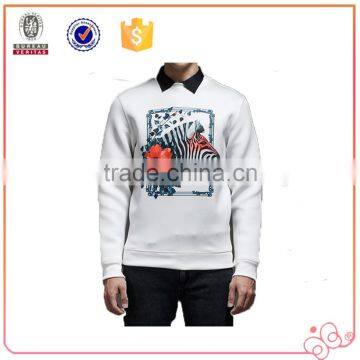 Hot Sale New Design Wholesale Good Quality Men Sweatshirt Custom Animal Print Zebra Printer Bulk Hoodie