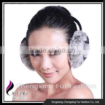 CX-EM-03G New Products Wholesale Cheap Rex Rabbit Fur Fashion Ear Muff photo-4