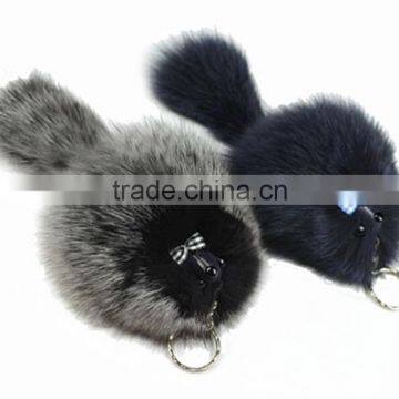 CX-R-11D Fancy Accessory Girls' Genuine Fox Fur Korea Fur Keychain photo-5