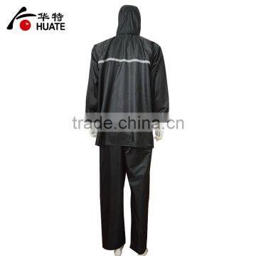 Personal Protective Euqipment Black Refelective Raincoat photo-4