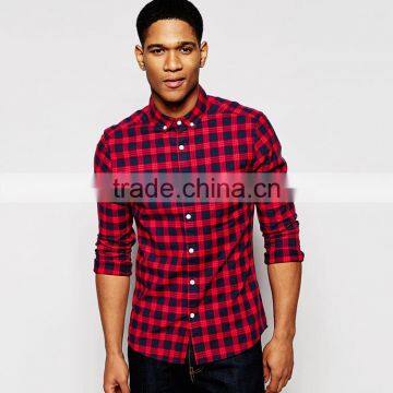 Skinny Check Shirt in Twill Plaids Shirt Manufacturer In China