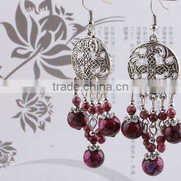 fashion bead crochet earrings, indian style earring jewelry