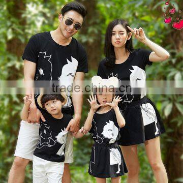 new deisgn family matching clothing stripe t shirt family set clothes