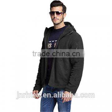 Full Zipper Custom Brand Logo Micro Polar Fleece Hoodie photo-3