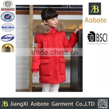 2016 Hot Saling Medium Style Hoody Kid Down Jacket