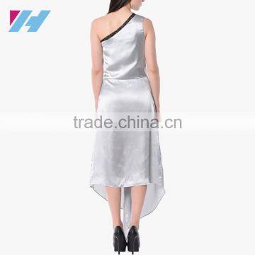 Summer New Fashion Apparel Clothes Sexy Women's Asymmetric Party Dress photo-3