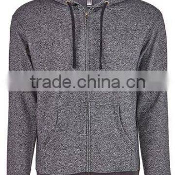 Next Level Apparel Unisex Denim Fleece Full-Zip Hoody - Made From 52% Cotton and 48% Polyester Heathered Fleece photo-6