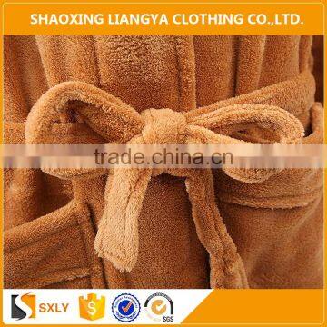 Wholesale Soft Hooded Adult Sleep Robe and Fleece Pajama photo-4