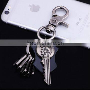 New Couples Keychain Bohemian Key Ring Leather Leather Key Pendant Accessories