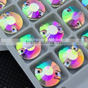 crystal stones for clothing, ab color sew on rhinestone