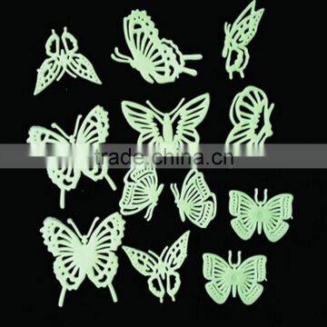 Home Decoration Use and PVC Butterfly Sticker Type Night Glow in the Dark Luminous Fluorescent Wall Stickers photo-2