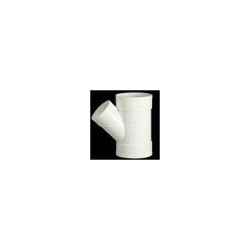 upvc drainage pipes fittings inclined t-joint reducing
