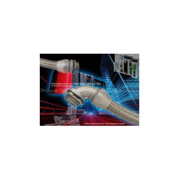 Delikon Heavy Series Over Braided Flexible Conduit and Connector for CNC and PLC Wiring