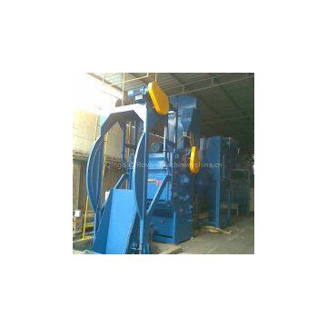 high efficiency AUTO feeding tracked shot blasting machine