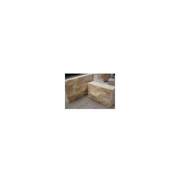 Veined Yellow Sandstone Block,brick