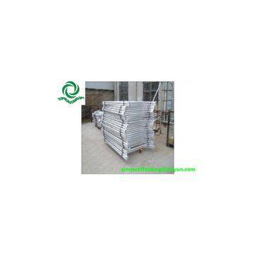 nice Quality Pre-galvanized Walkthrough Main Frame Scaffolding for sale