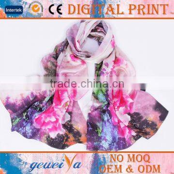 Chiffon Fabric Festival Promotion Christmas Scarf