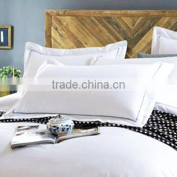 Hotel Bedding Linen Supplier 100% Cotton Plain White Bed Sheets Set