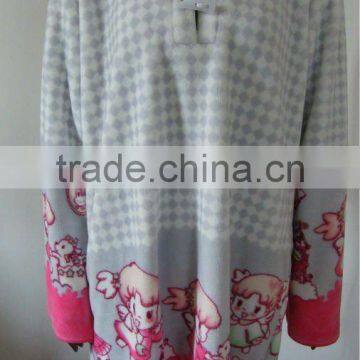 coral fleece bathrobe