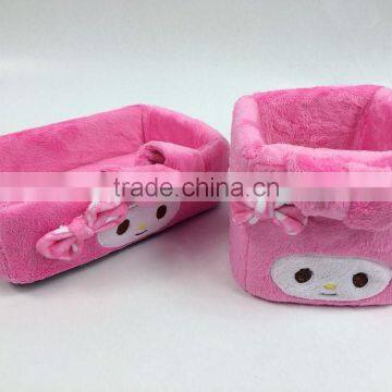 China factory Cute plush animal pencil case bag coin pouch