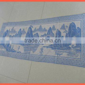 Best bath towel ,Delicated yarn dye bath towel,beautifu landscape design,