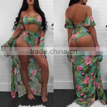 B13392A europea women summer 3pcs beach swimwear