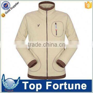 unisex stock men's polyester fleece jacket