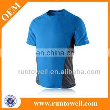 Mens wholesale running clothing runing jersey with short sleeve