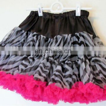 wholesale sexy ballet kids zebra pettiskirts/ tutu skirts/tutu dress MP-0100