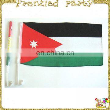 Black red pole car flag FGF-0012