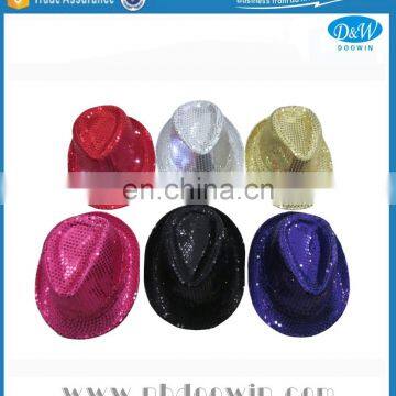 Colorful sequin jazz led light party hat