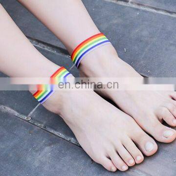 Colorful Ribbon Anklet Nude Shoes Beach Yoga Foot Jewelry Summer Anklets