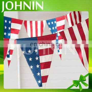 Wholesale high quality customized decoration pennant triangle flag outdoor bunting