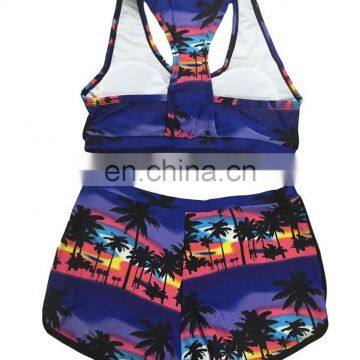 Multicolor summer sexy mature woman bikini