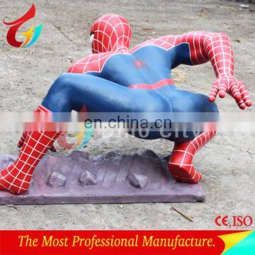 High Quality Fiberglass 1.8M Life Size Spider-man Statue photo-4