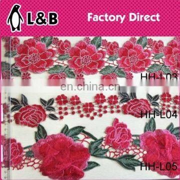Factory Manufacture Multicolor National Style Embroidery Designs 3D Flower Lace photo-6