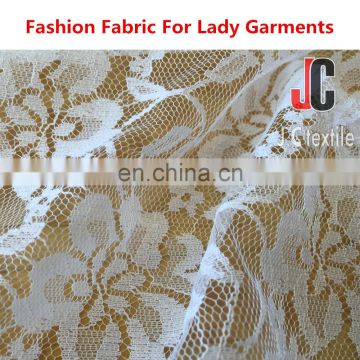 AL955 shaoxing wholesale JC100% polyester cord lace fabric 2016 for wedding