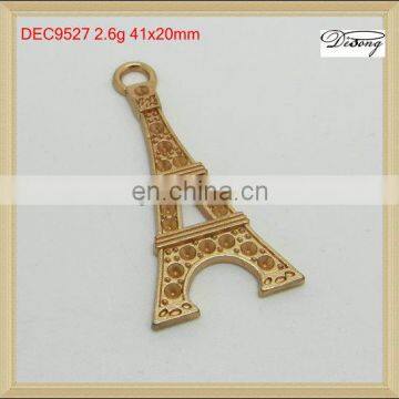 DEC9527 gold Eiffel Tower pendant