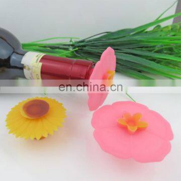 eco-friendly flower shape silicone wine bottle stopper / Silicone Champagne Bottle Stopper / silicone wine bottle stoppers