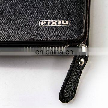 Popular Supplier Excellect Leather Zipper Business Man Long Wallet photo-3