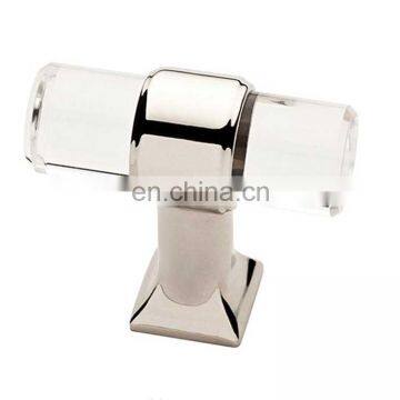 5" Lucite Acrylic Modern Cabinet Handle Pull Furniture Door T Bar Knobs and Pull Handles Golden ,acrylic Handle photo-2